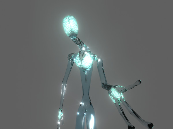 strange alien 3d max - Alien Robot (Light Being) by Gooneacehole